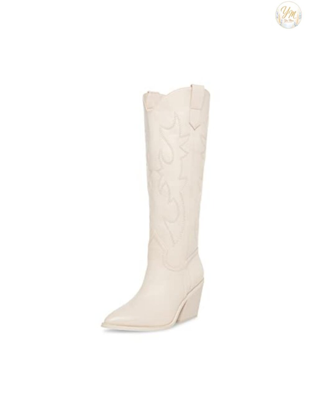 Madden Girl Arizona Women's Western Pull-On Boots with 3-Inch Block Heel
